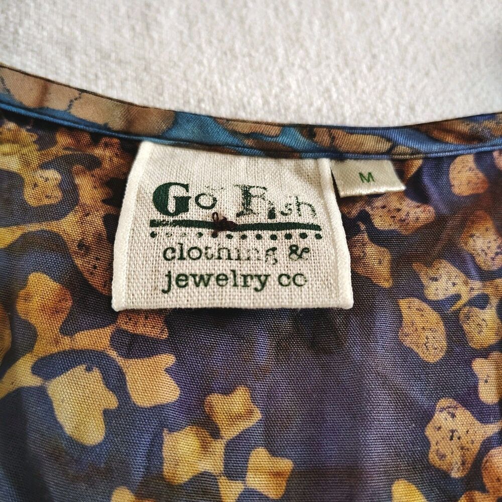 Boho Patchwork Floral MEDIUM DressTunic Lagenlook… - image 8